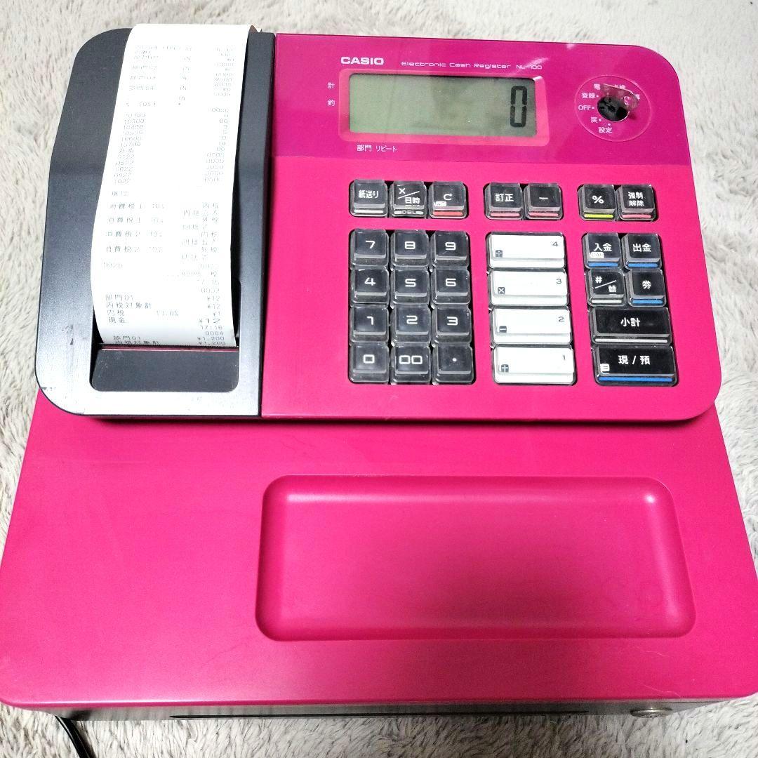 レジスタ　CASIO ピンク色　NL-100