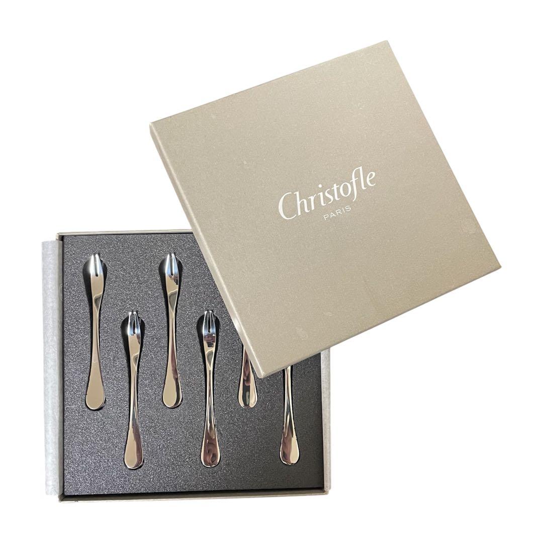 ステンレスカクテルフォーク 6本セット フルーツフォーク フランス製.