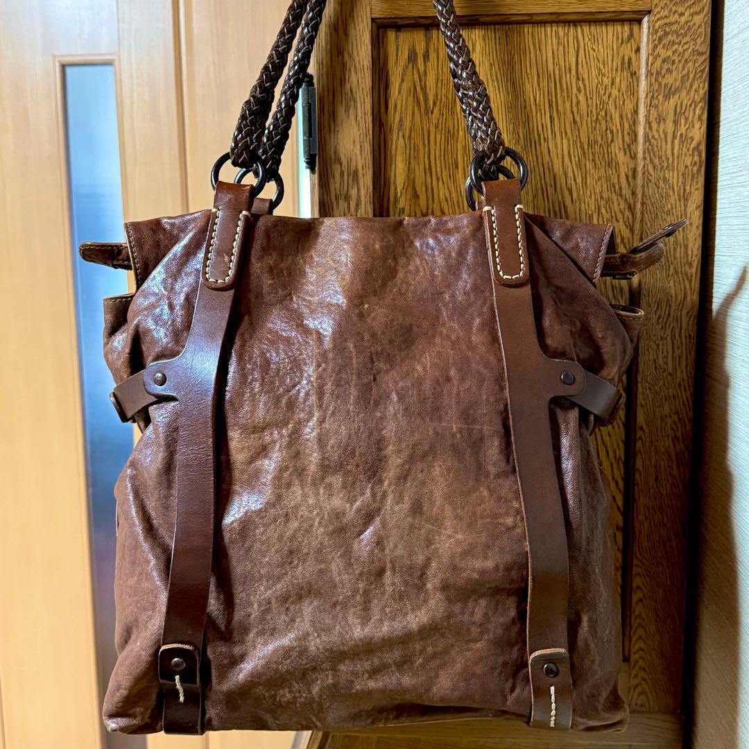 フルハウス　genten ゲンテン　オールレザー　総革　大きめトートバッグ