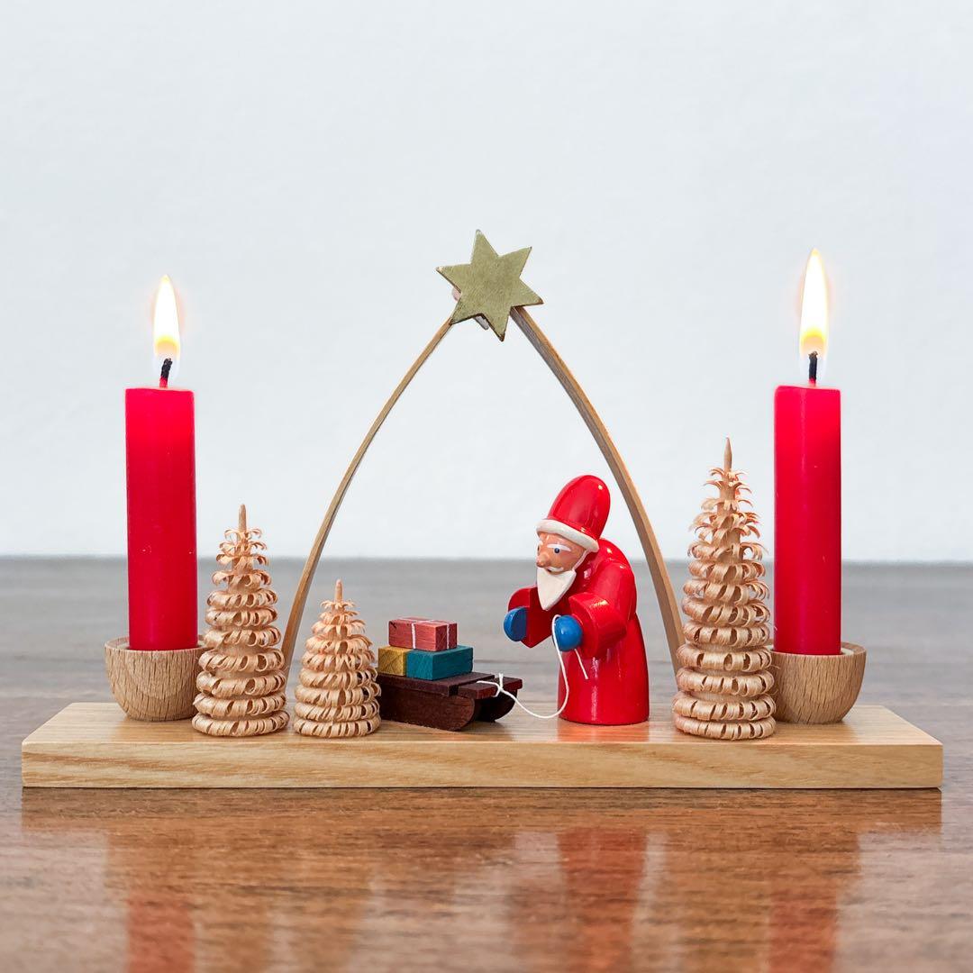 【ドイツ Ullrichザイフェン・星のアーチ・キャンドルスタンド】ヴィンテージ