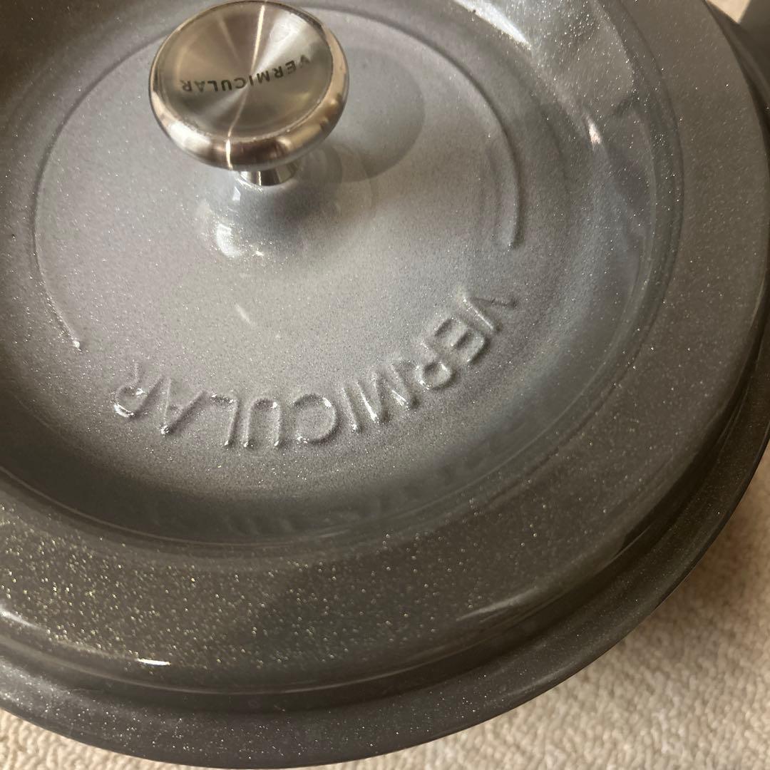 VERMICULAR オーブンポット パールグレー　ラウンド #22