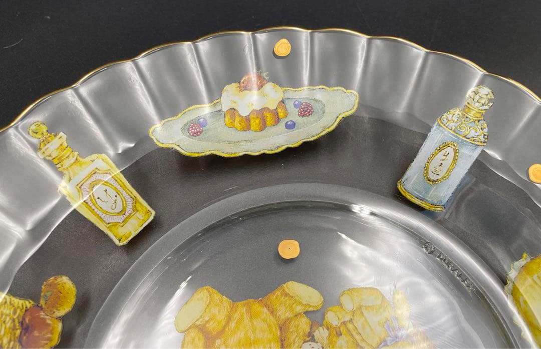 25cm ◆ フランシュリッペ ◆ ユキエモン ガラス 皿 プレート 猫