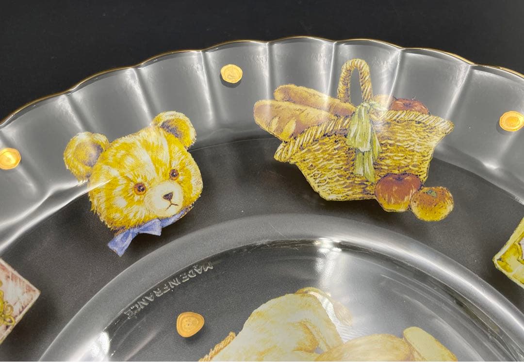 25cm ◆ フランシュリッペ ◆ ユキエモン ガラス 皿 プレート 猫