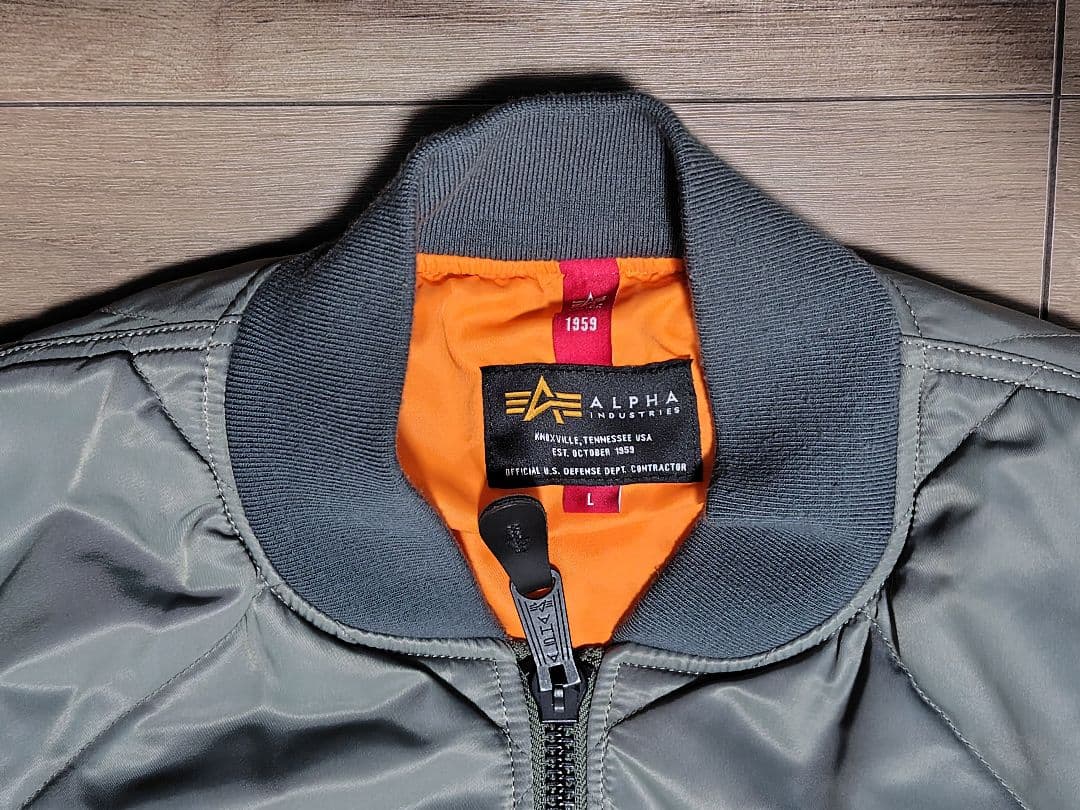 【極美品】ALPHA × monkeytime キルテッドサイドジップ MA―1