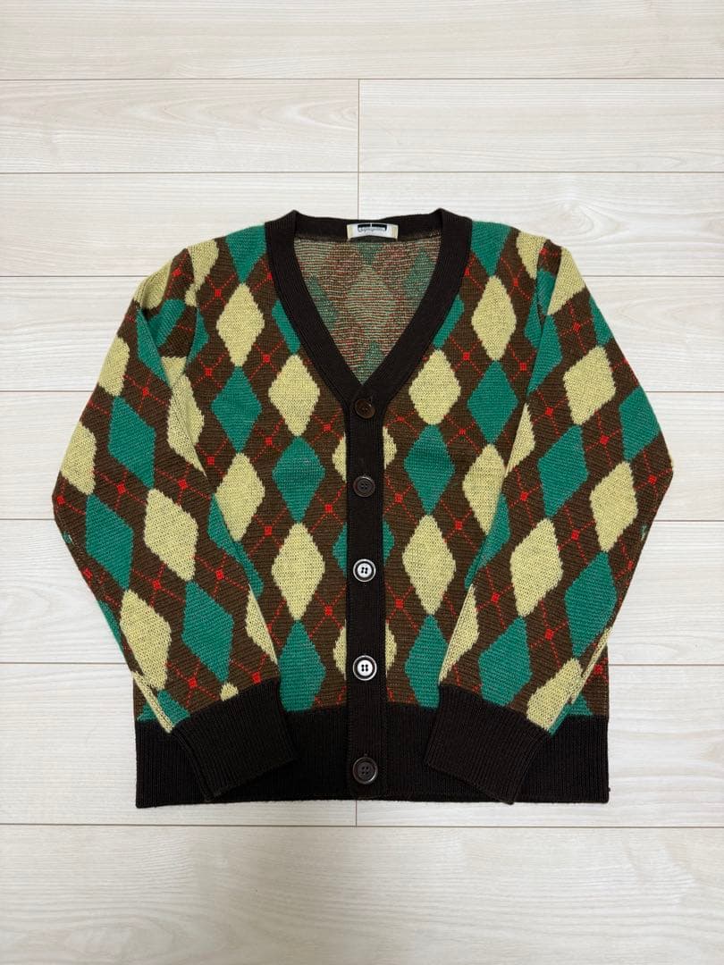 wales bonner アーガイルカーディガン Sサイズ