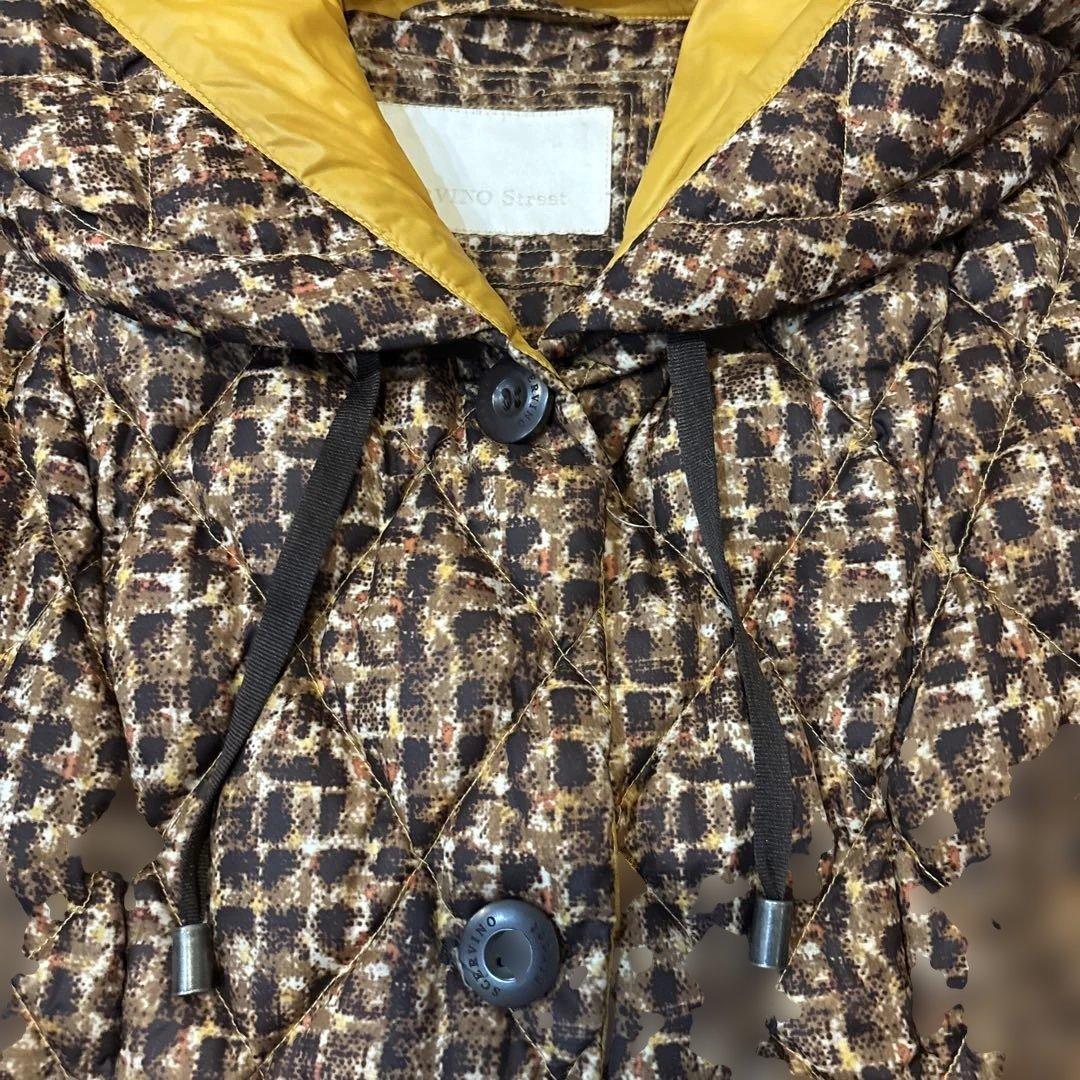 SCERVINO Street エルマンノシェルビーノ総柄 中綿ロングコート42