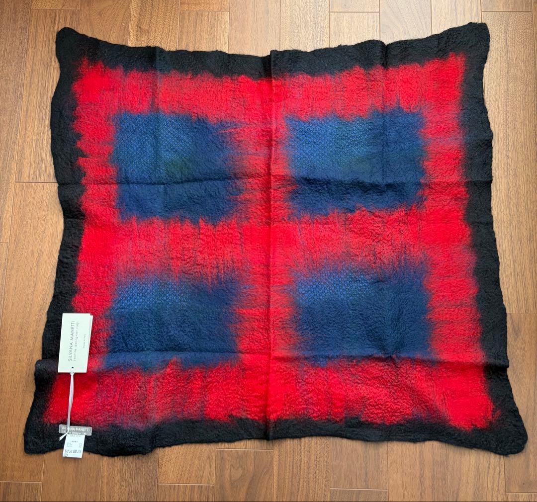 【新品タグ付き】SILVANA MANETTI チェックポイント ストール