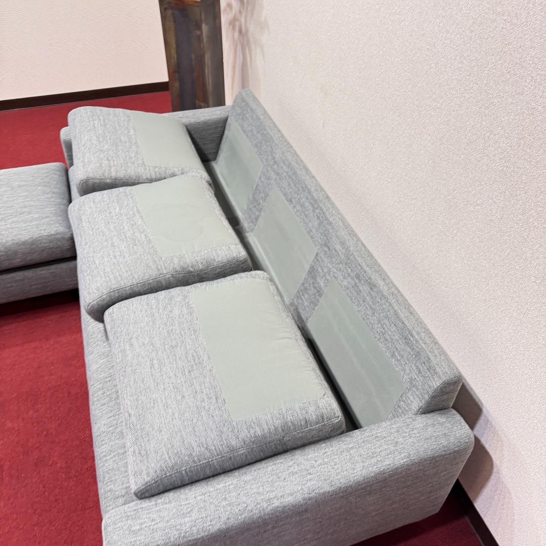 東京23区送料無料　ニトリ 3人掛けソファ カウチソファ オットマン付き