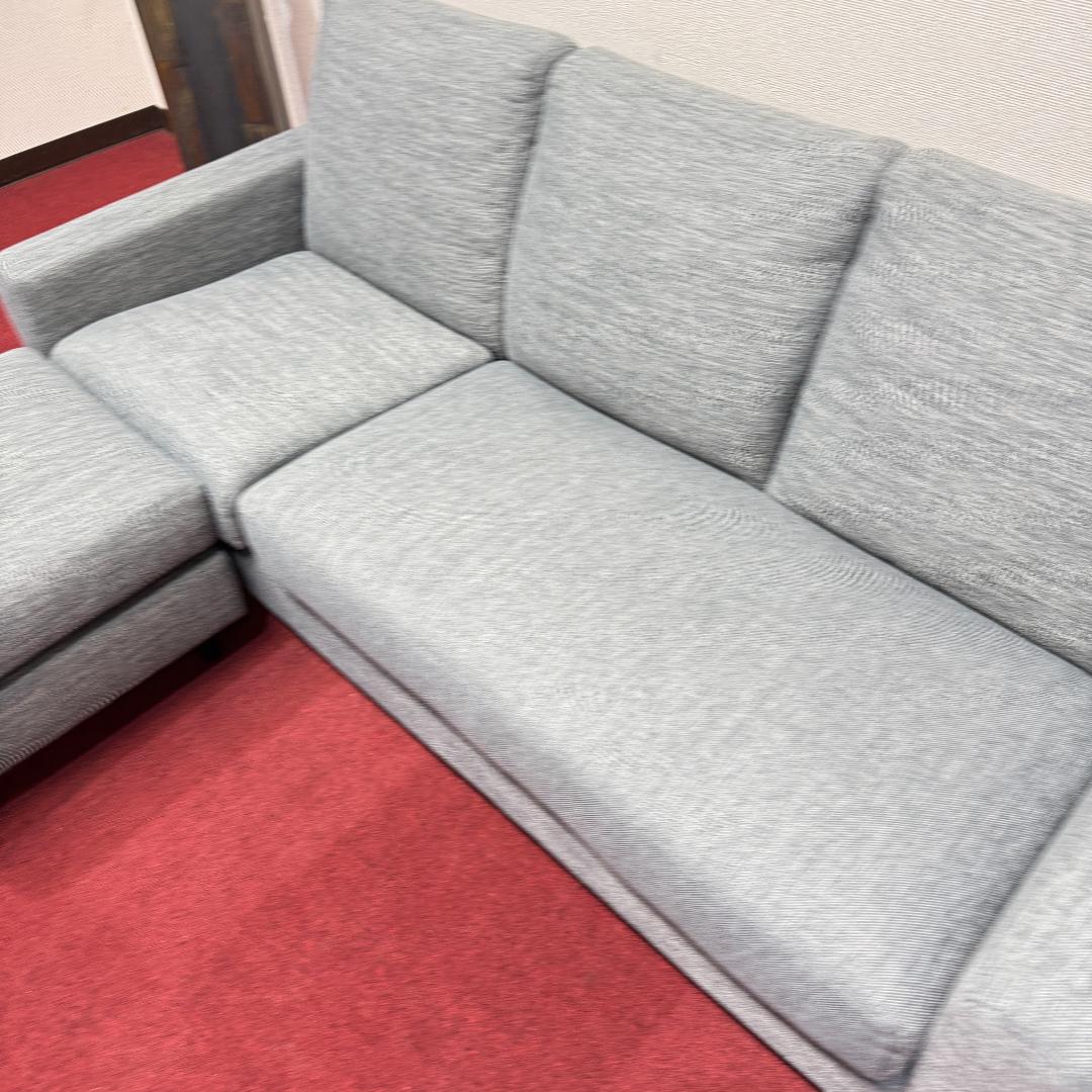 東京23区送料無料　ニトリ 3人掛けソファ カウチソファ オットマン付き