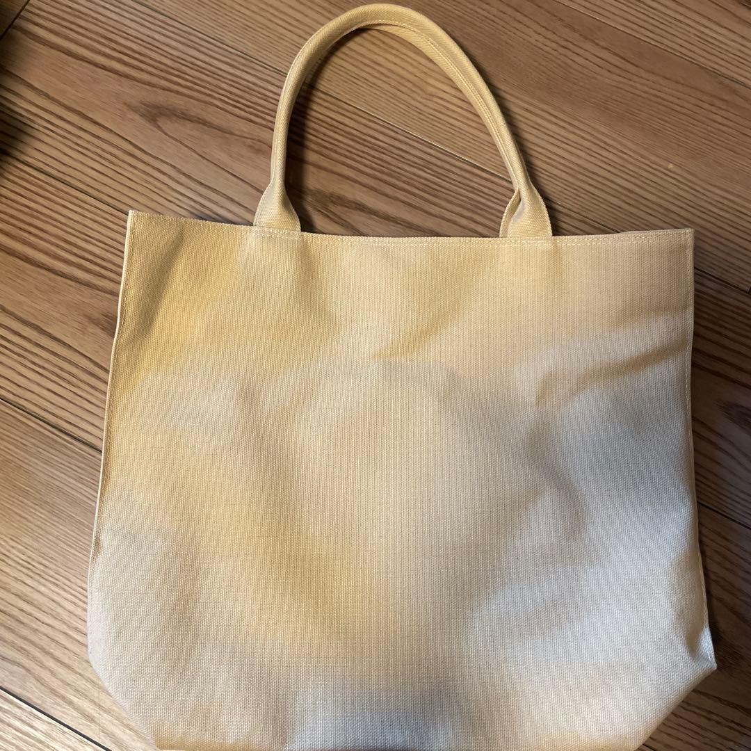 【美品】familiar×kowa コラボ お野菜刺繍　帆布バッグ