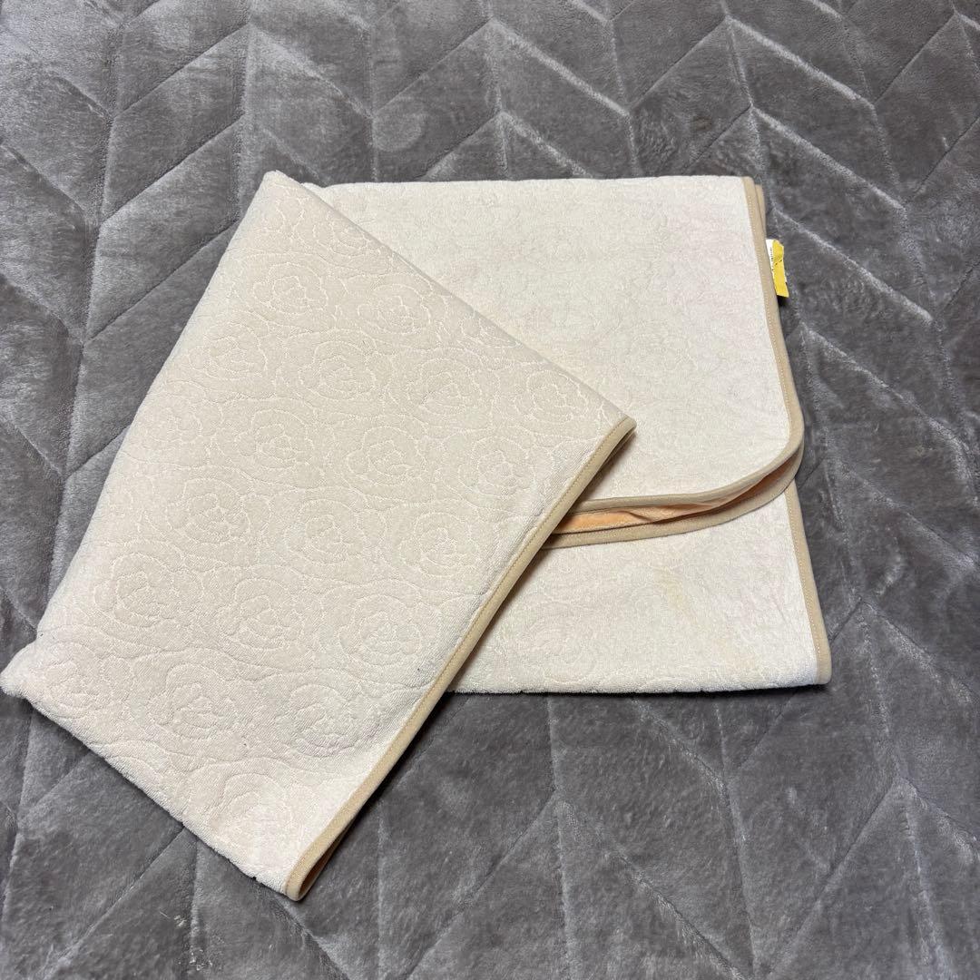 花柄リバーシブルブランケット