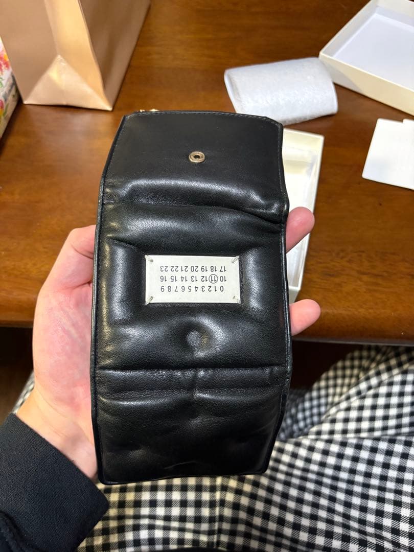 Maison Margiela glam slam ブラック三つ折り財布