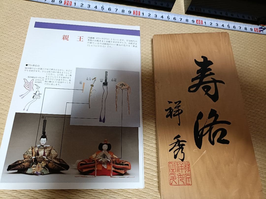 雛人形　親王　内裏雛　　祥秀　作