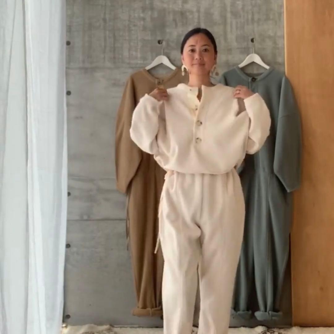 KiiRA エコボア ベージュ オールインワン