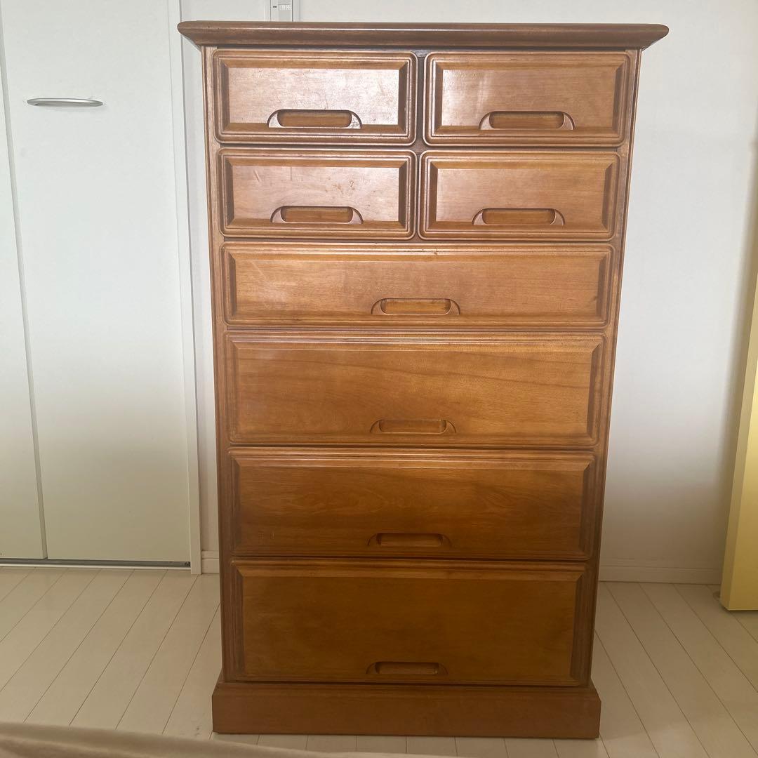 木製6段チェスト