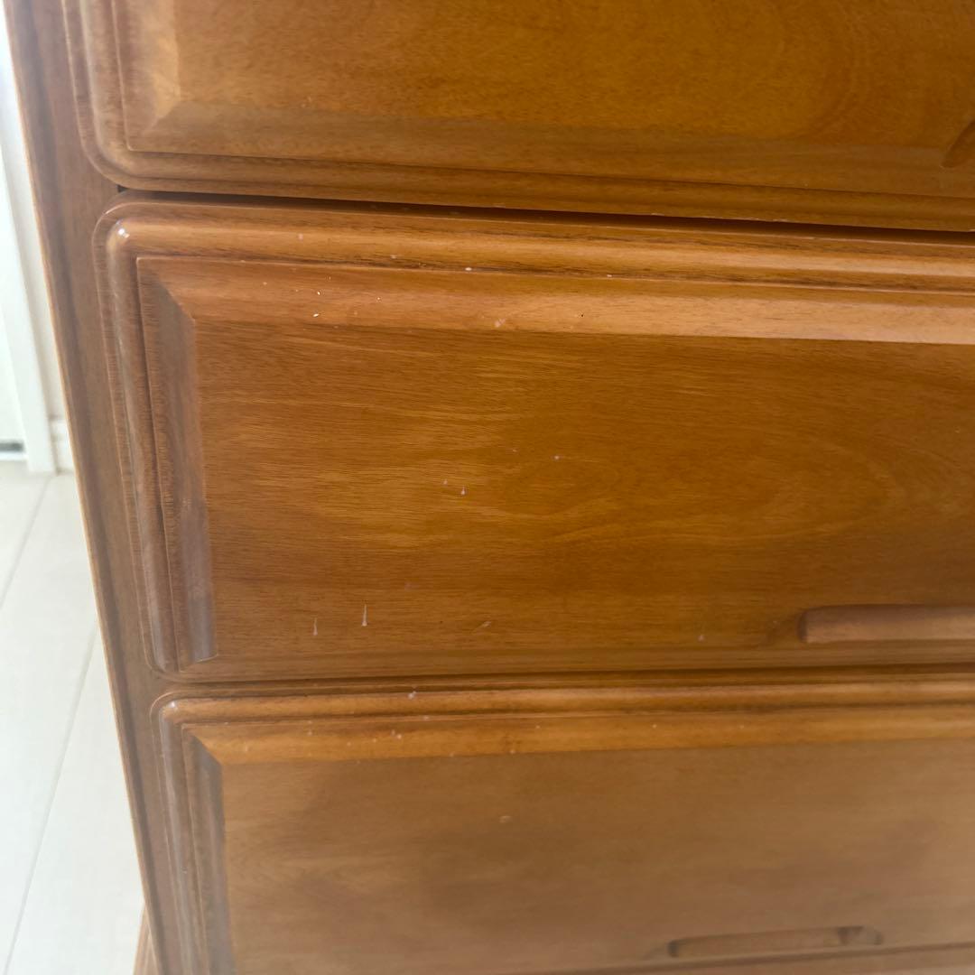 木製6段チェスト