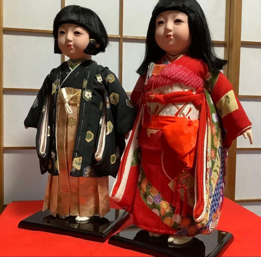 豪華‼️美品‼️#市松人形　【花雲斉】玉秀作 # 殿　#姫　２点お届けします‼️