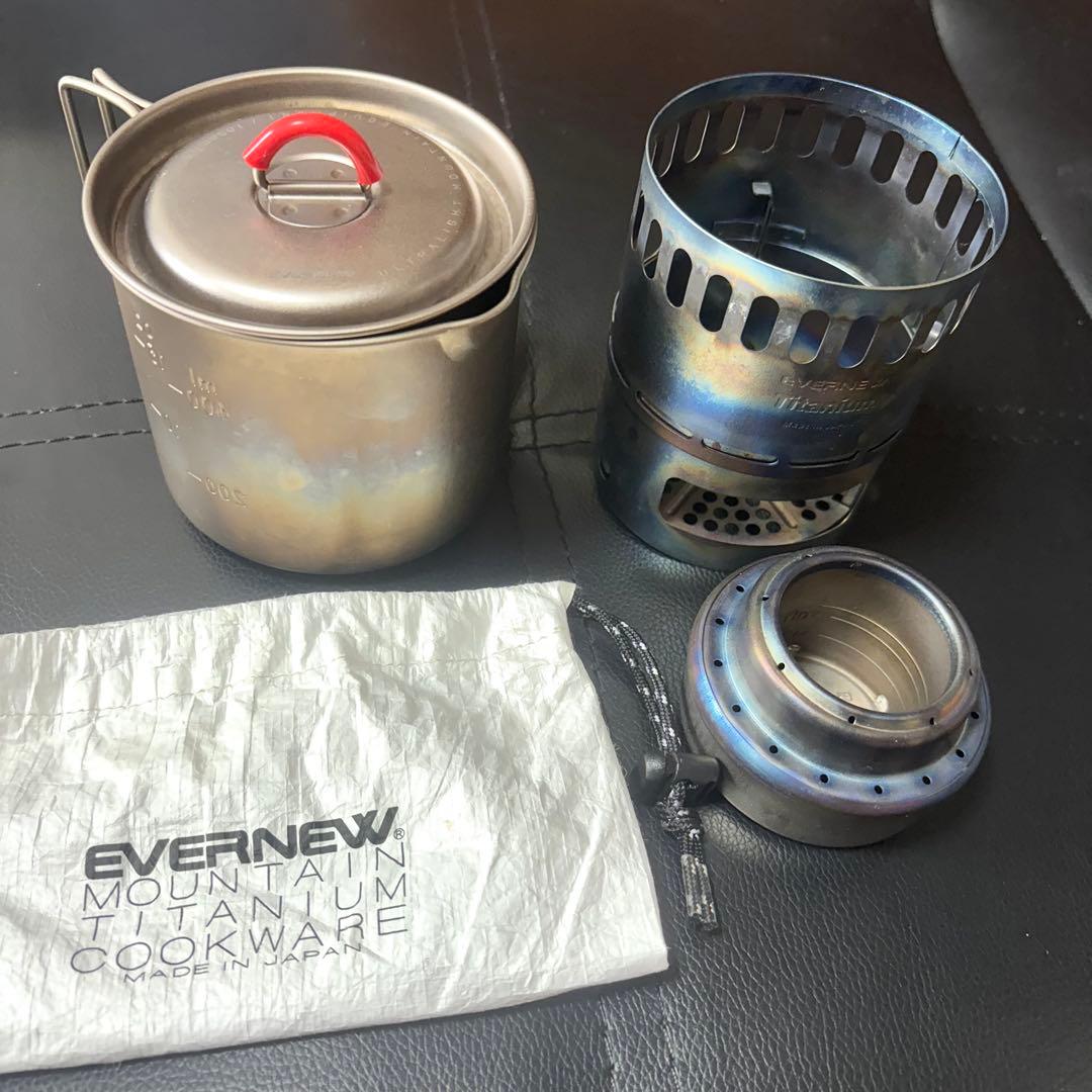 【本日限定価格！】 EVERNEW チタンマグポット500ストーブセット