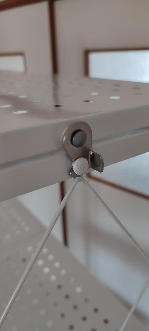 ホワイト 折り畳み可能5段ラック