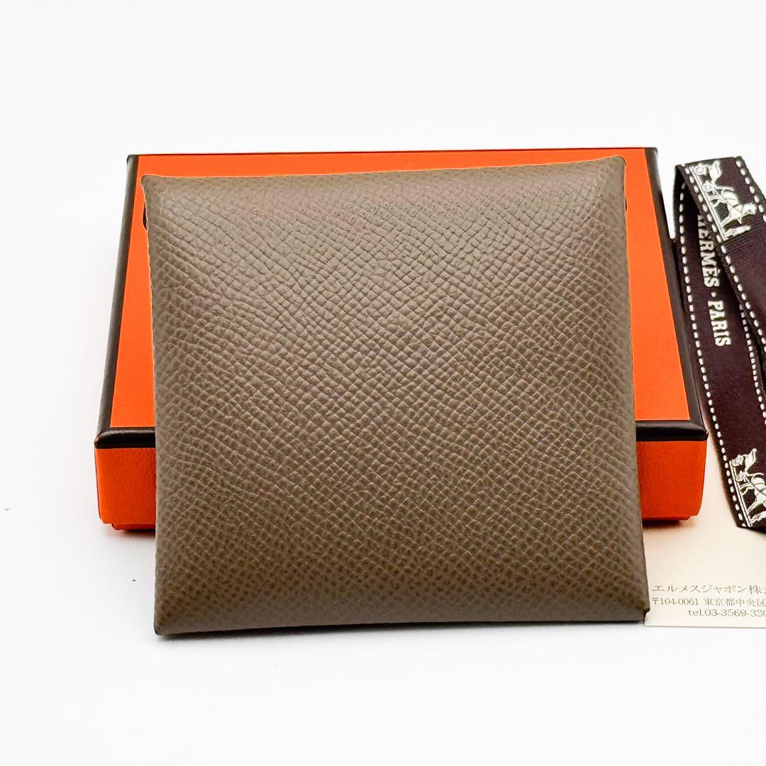 極美品 HERMES エルメス バスティア エトゥープ ケース 2021年