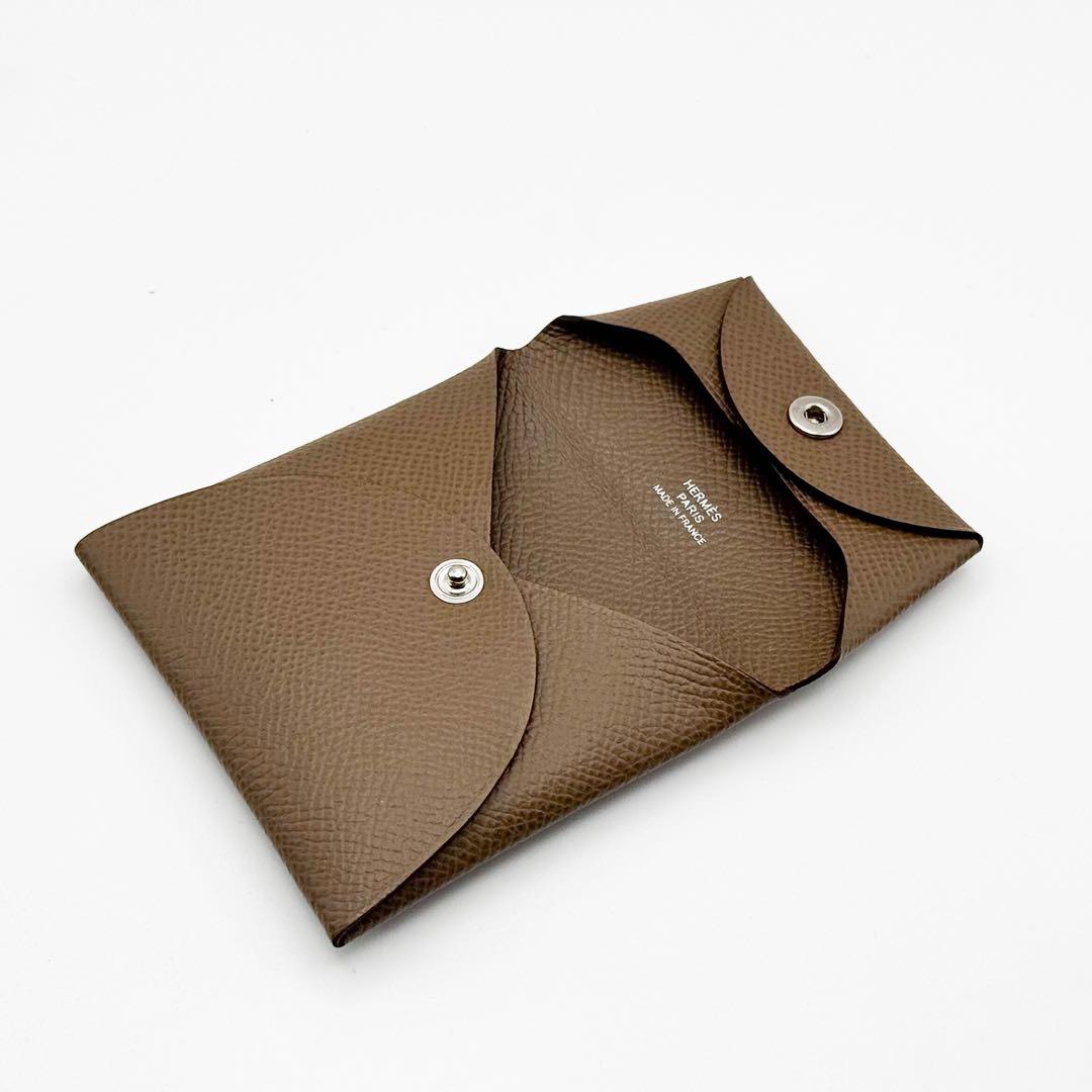 極美品 HERMES エルメス バスティア エトゥープ ケース 2021年