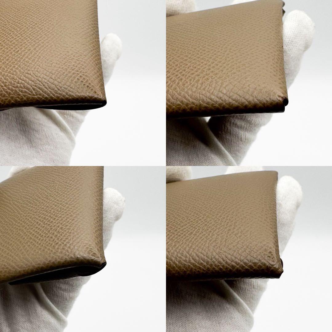 極美品 HERMES エルメス バスティア エトゥープ ケース 2021年