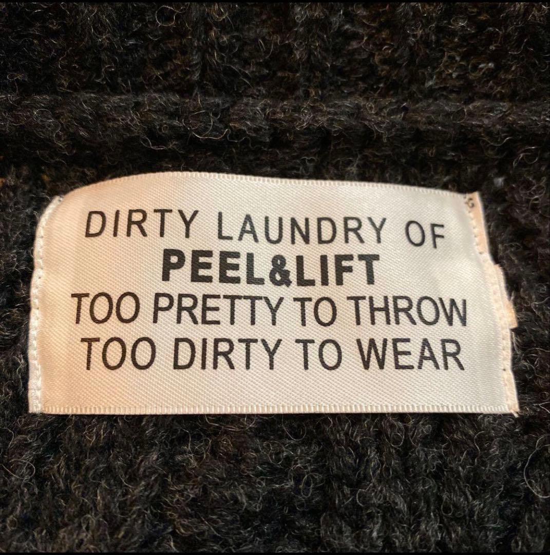 ピール＆リフト　アランカーディガン　ダメージ加工　SEXPISTOLS