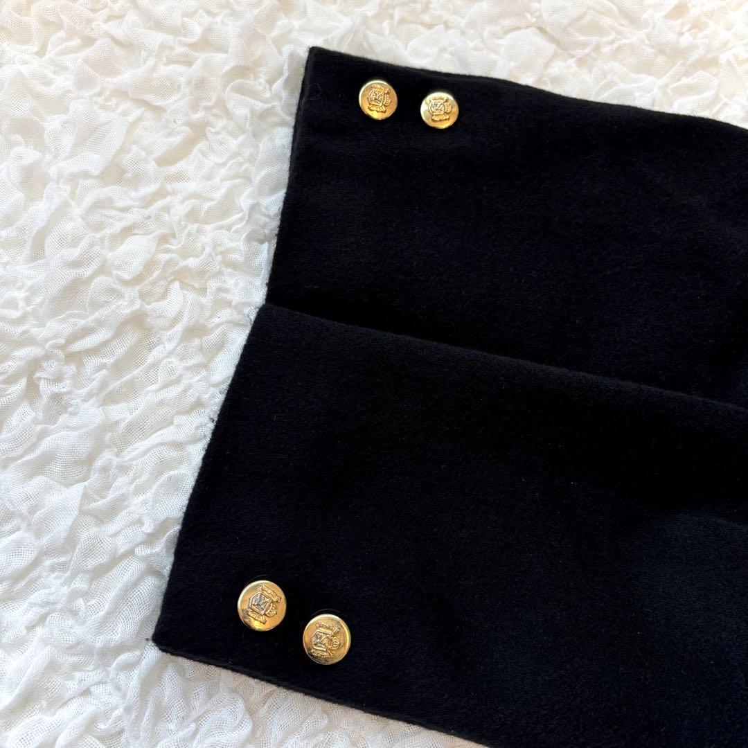 藤井毛織 カシミヤ100% チェスター コート カシミア ロング丈 ブラック 黒