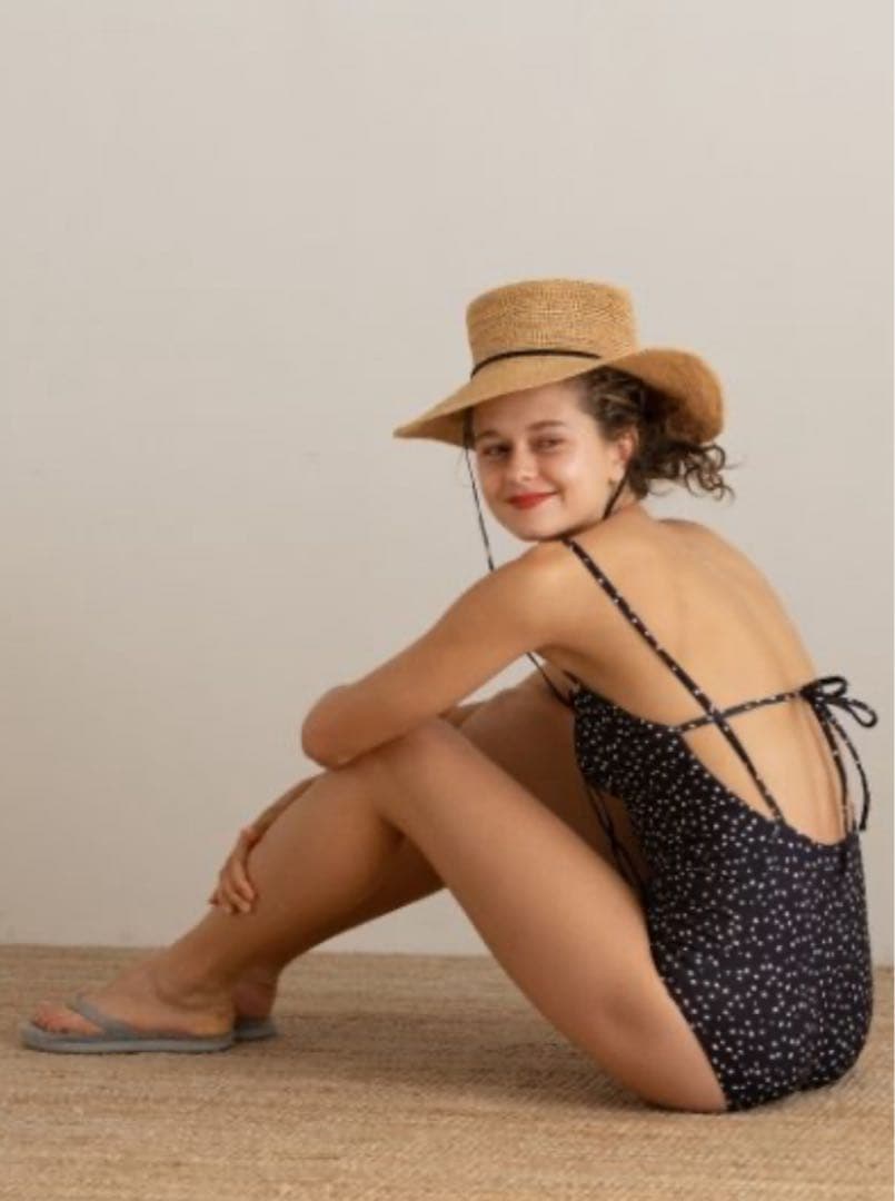 emmi エミ ドット 水着 ブラック size1 新品未使用 タグ付き