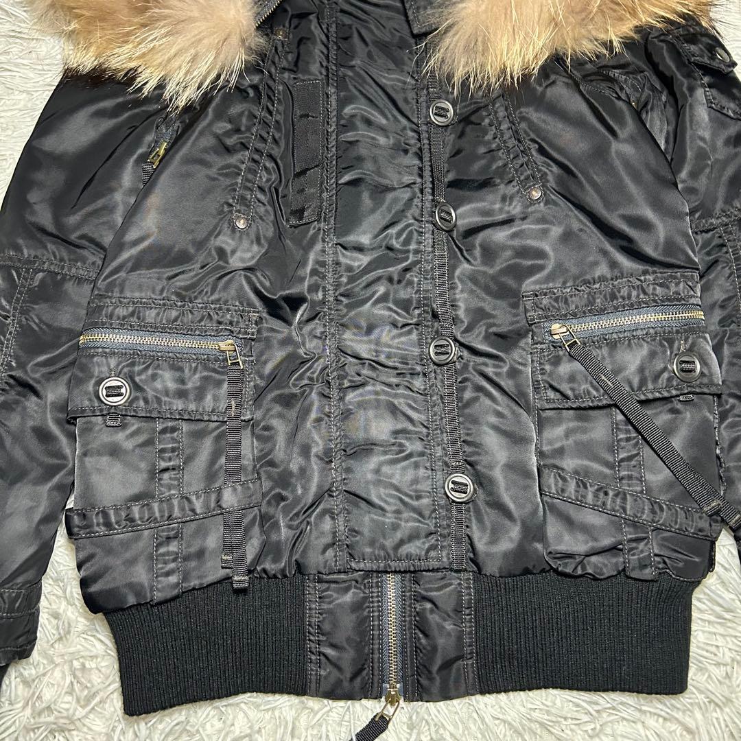 y2k AVIREX N-2B ファー付きジャケット 短丈　フライトジャケット