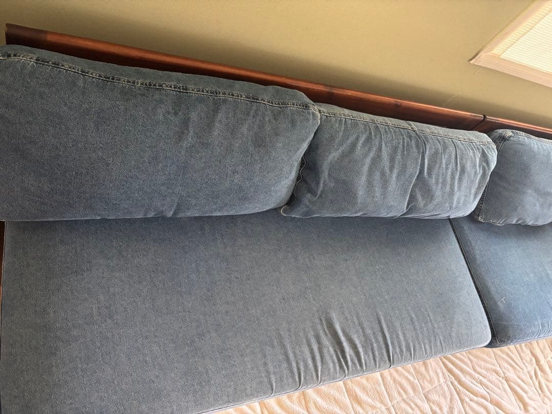 unico SWELLA デニム生地モダンソファ