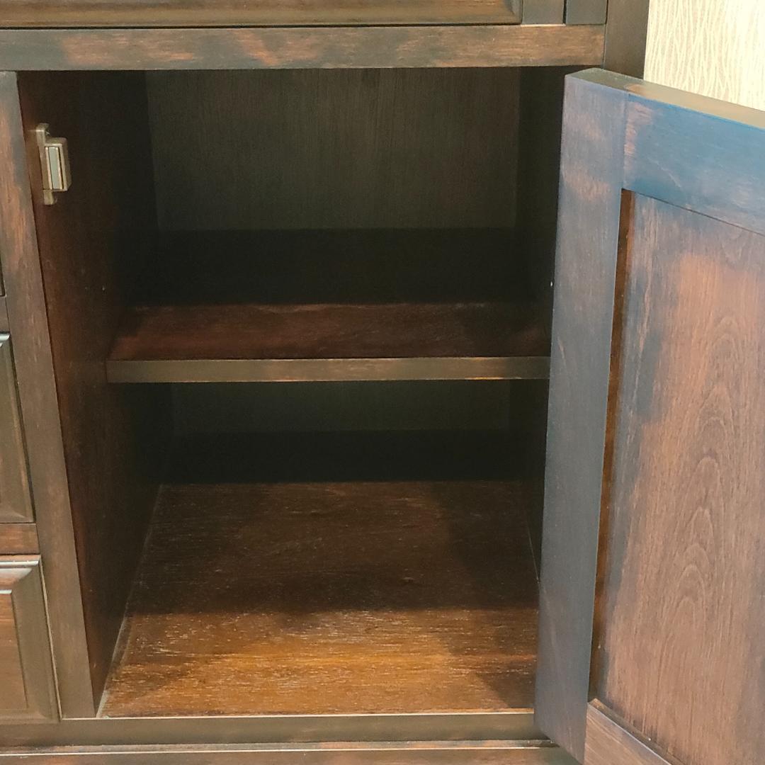 〈美品〉勇峰工芸　ライディングビュロー　デスク　樺材