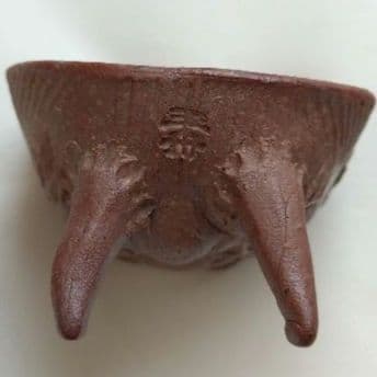 備前焼　木村玉舟　鬼面　ぐい呑み