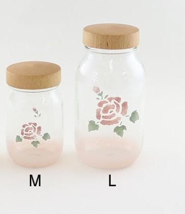 マニーローズ　木ぶたガラスボトル　L&M ２本セット