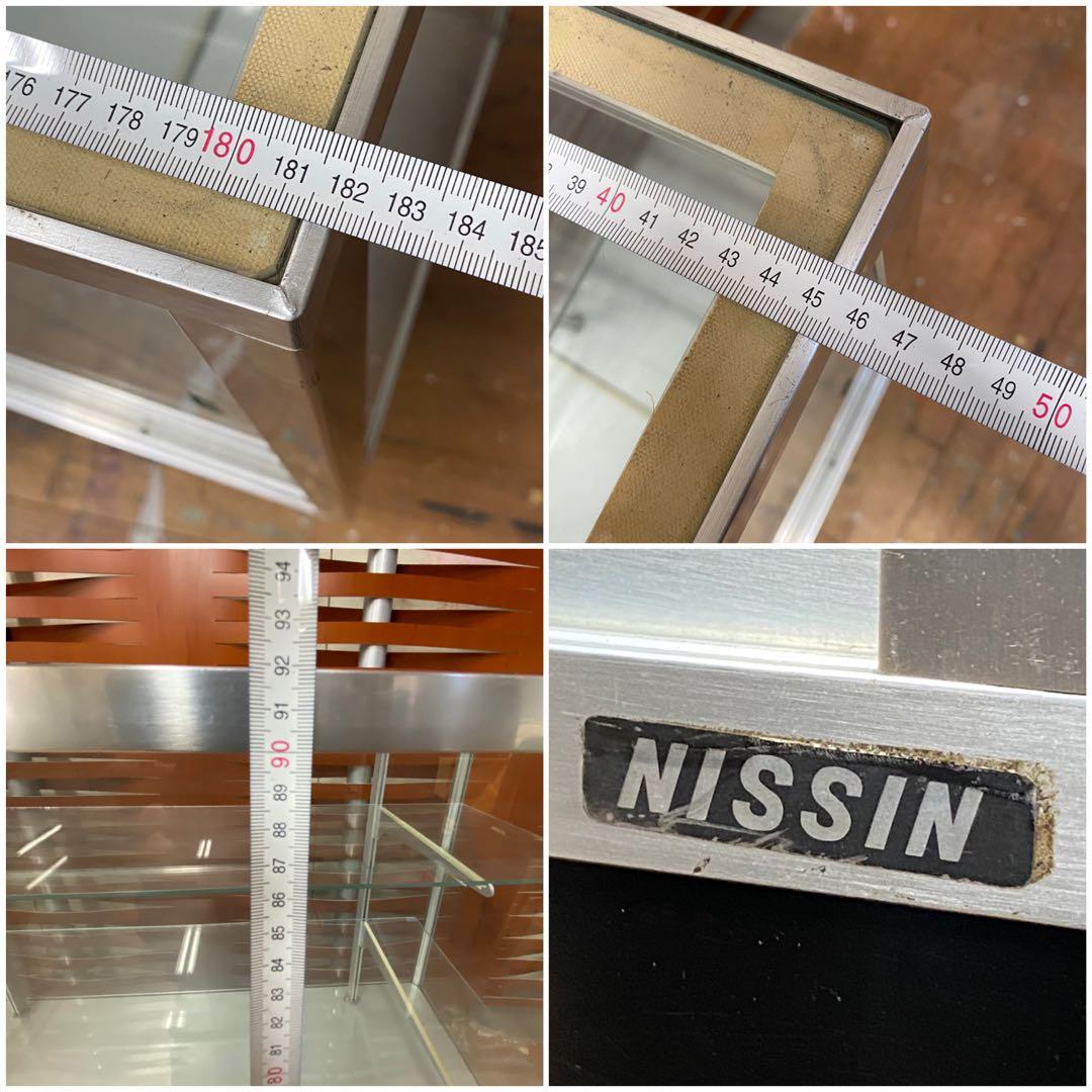 【引取限定】ガラスショーケース コレクションケース NISSIN 店舗什器 良品