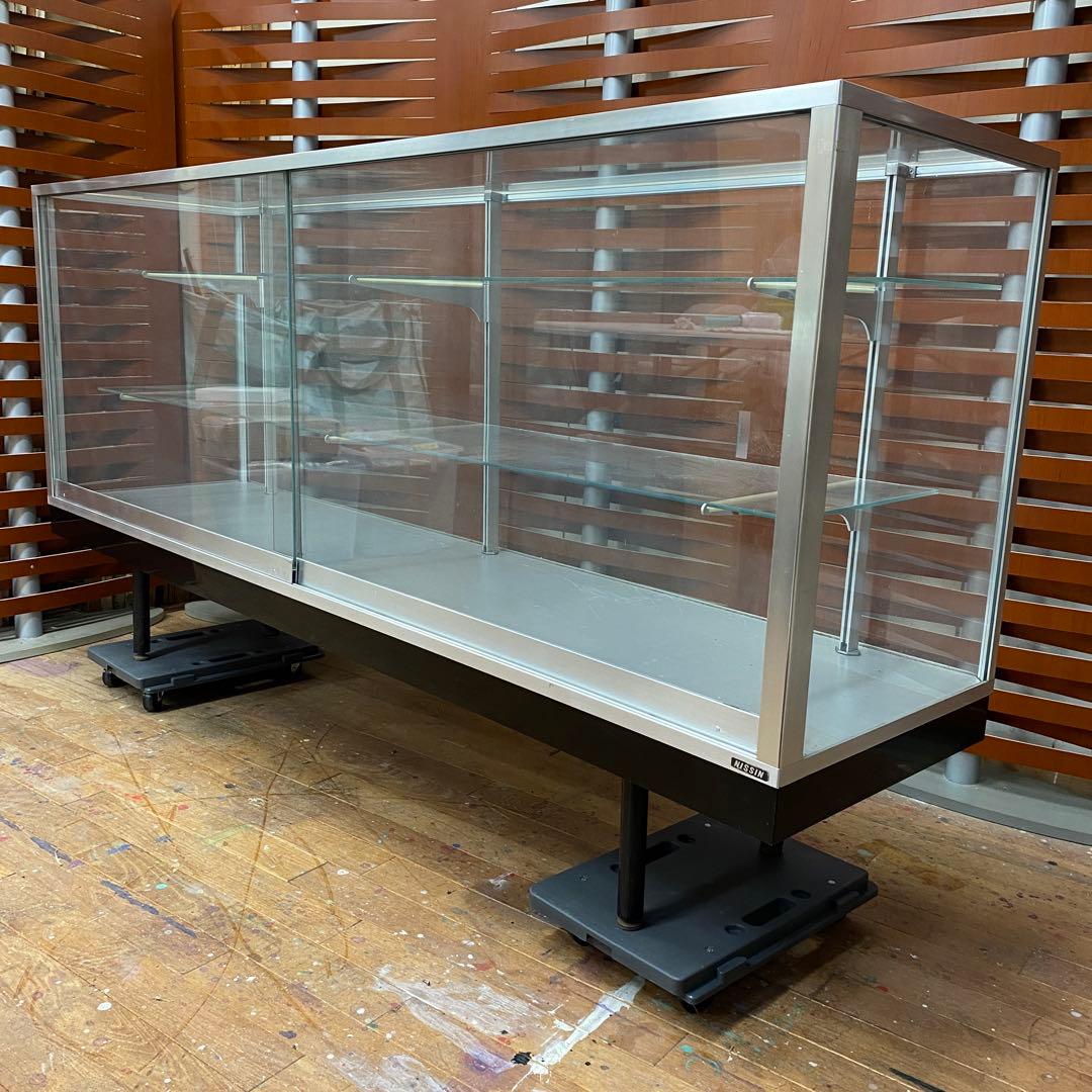 【引取限定】ガラスショーケース コレクションケース NISSIN 店舗什器 良品