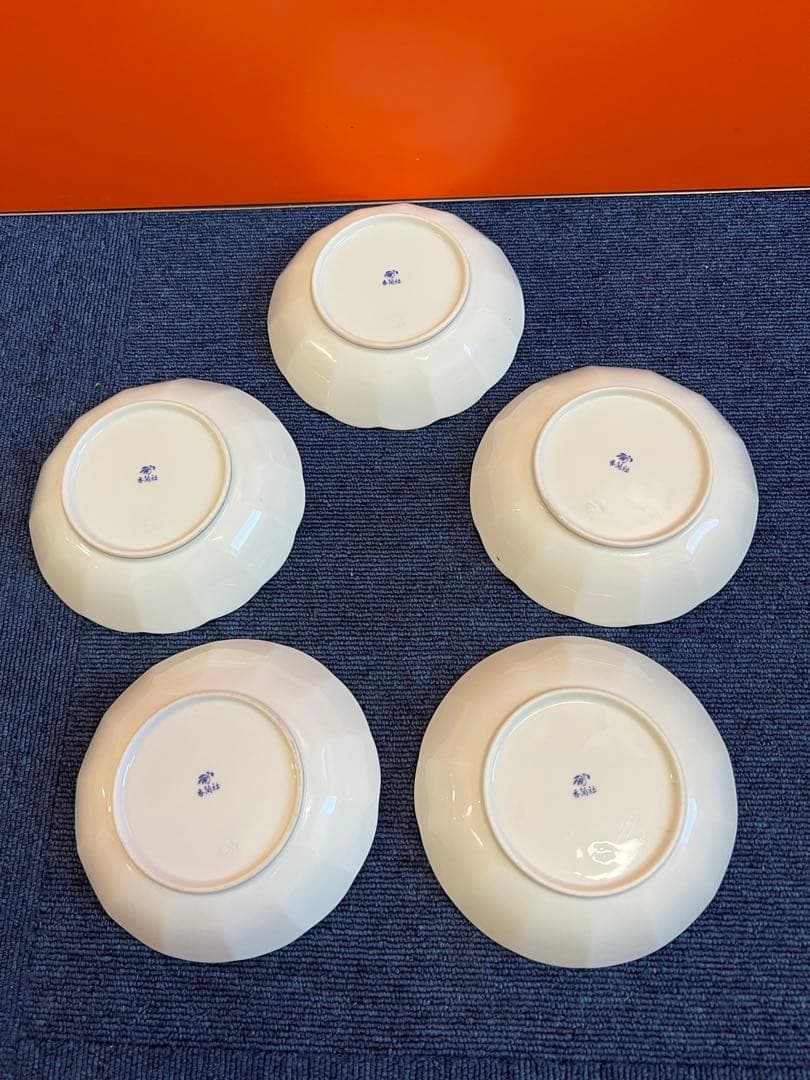 1413 香蘭社　金彩　皿　5 客　未使用