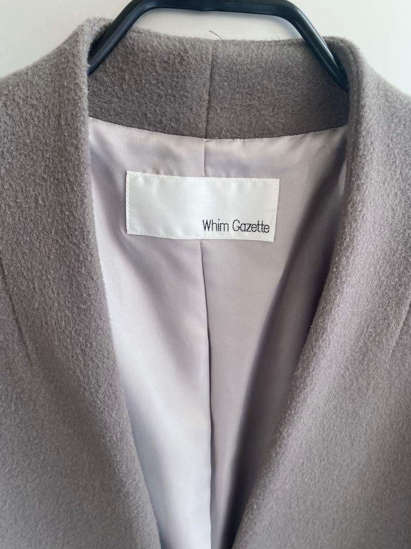 Whim Gazette グレー ハーフコート