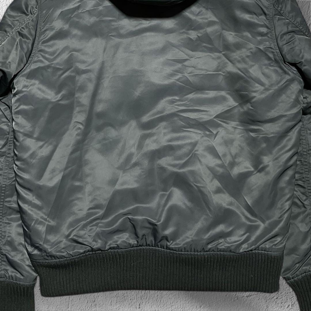 ALPHA INDUSTRIES フード付　ジャケット　ma-1 L