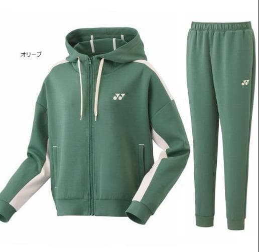 XLサイズ　美品　YONEX オリーブ 上下セットジャージ　完売品　テニス