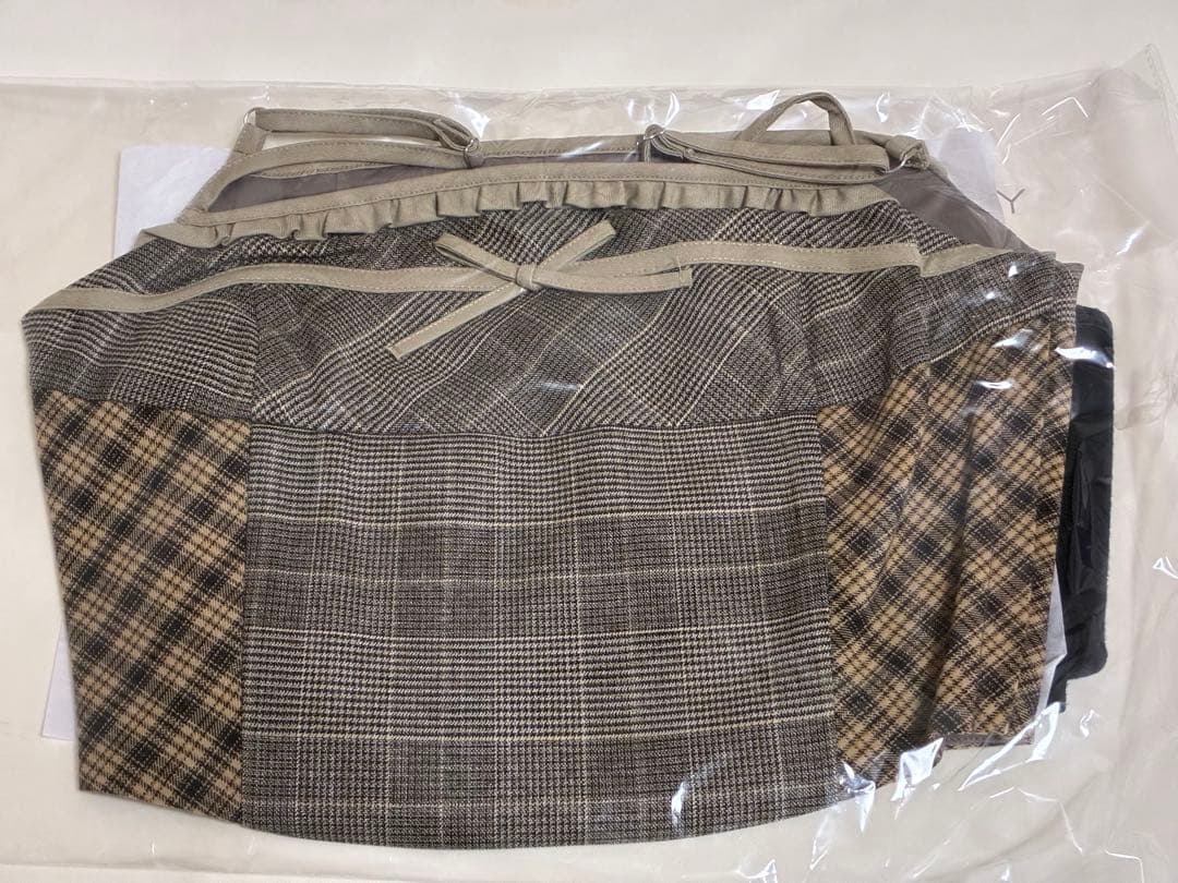 正規品andmary Rimma check set tops/beige M