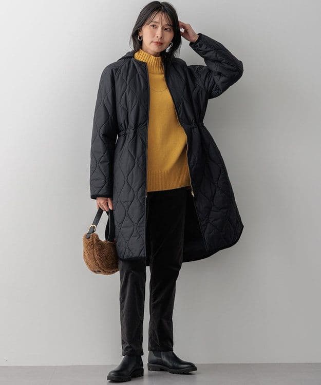 1月31日まで！23区【洗える/撥水加工】中綿 ロング パディング アウター