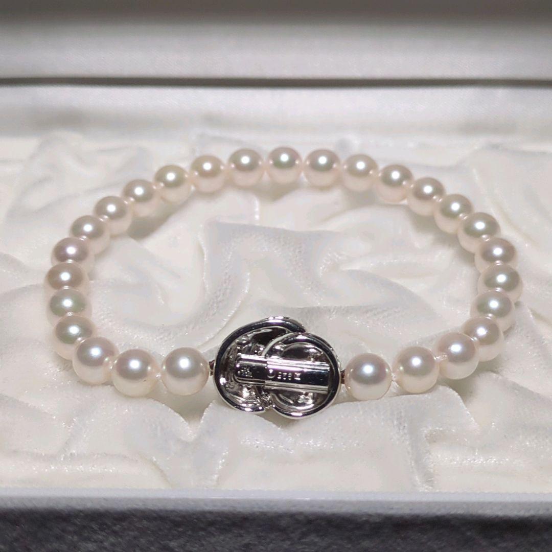 【K18入り ブレスレット】あこや真珠 約6.5-7.0mm 389