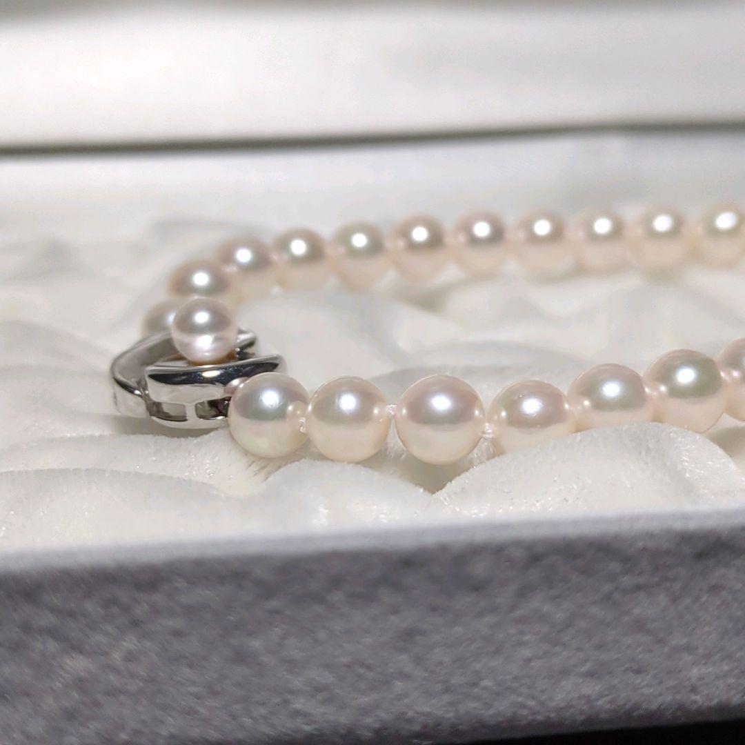 【K18入り ブレスレット】あこや真珠 約6.5-7.0mm 389