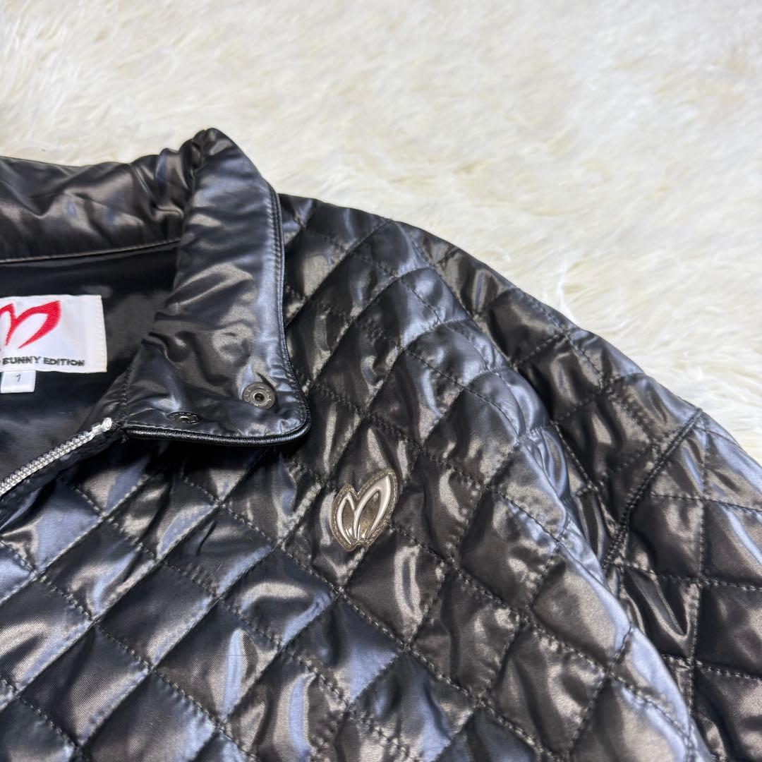 【マスターバニー】美品 中綿ジャケット キルティング シルバー 1 レディース