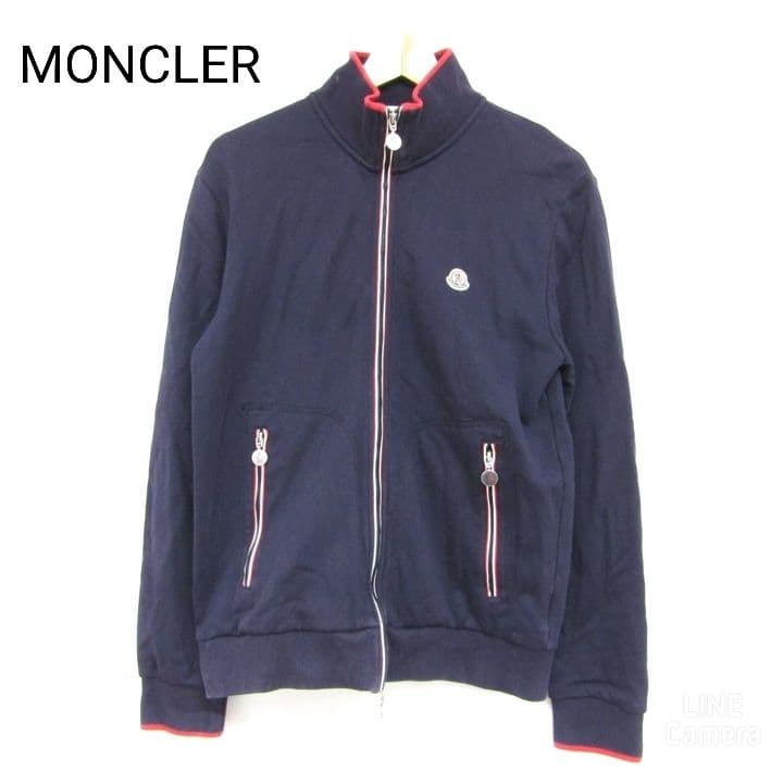モンクレール ジャンパー ジャージ Lサイズ ジップアップ ネイビー カジュアル