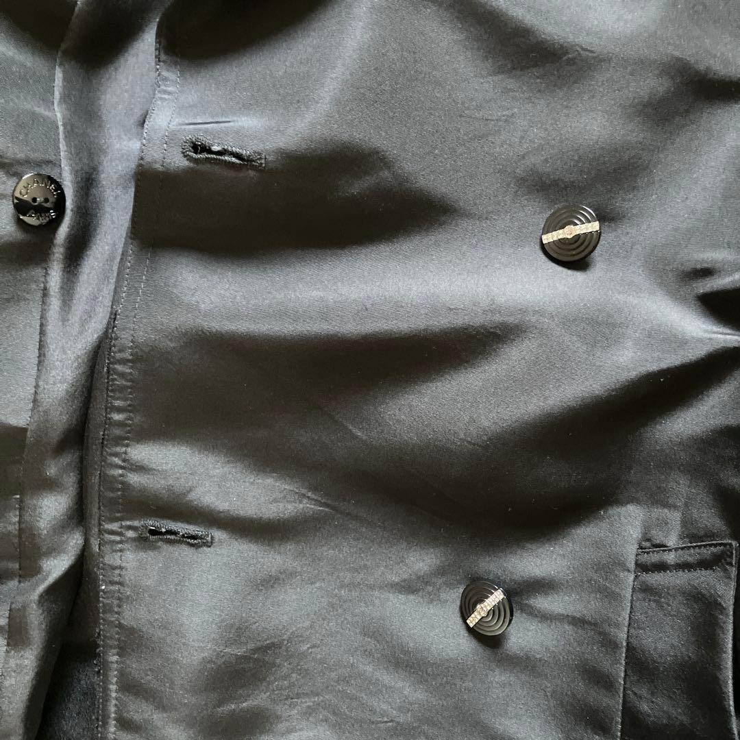 CHANEL ブラックトレンチコート 38