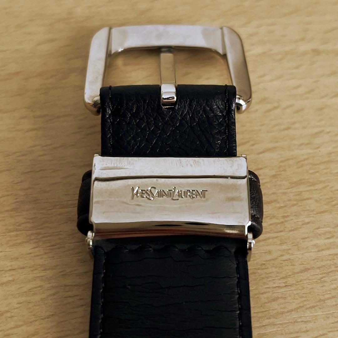 YSL イヴサンローラン 焦茶色レザーベルト 95cm