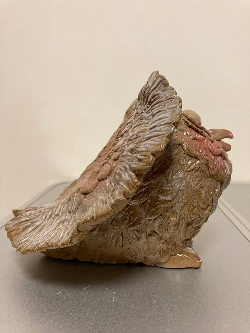 沖縄 焼き物 ふくろう 置物2体