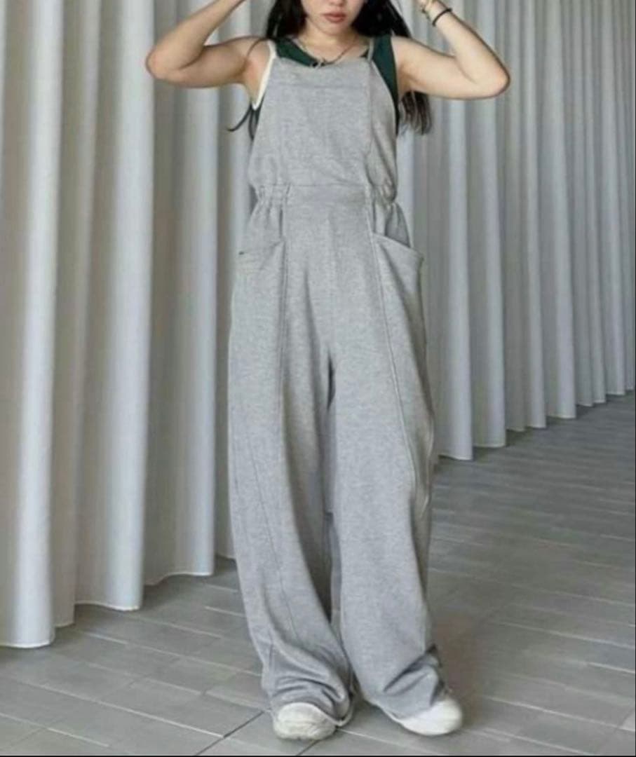 ameri アメリSWEAT EASY ROMPERS